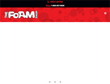 Tablet Screenshot of foamshop.com